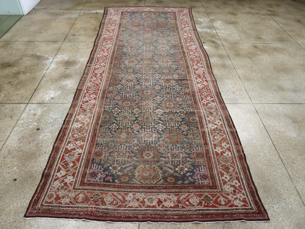 Antique Persian Malayer Wide Gallery Runner, No.30764 - Gsblank