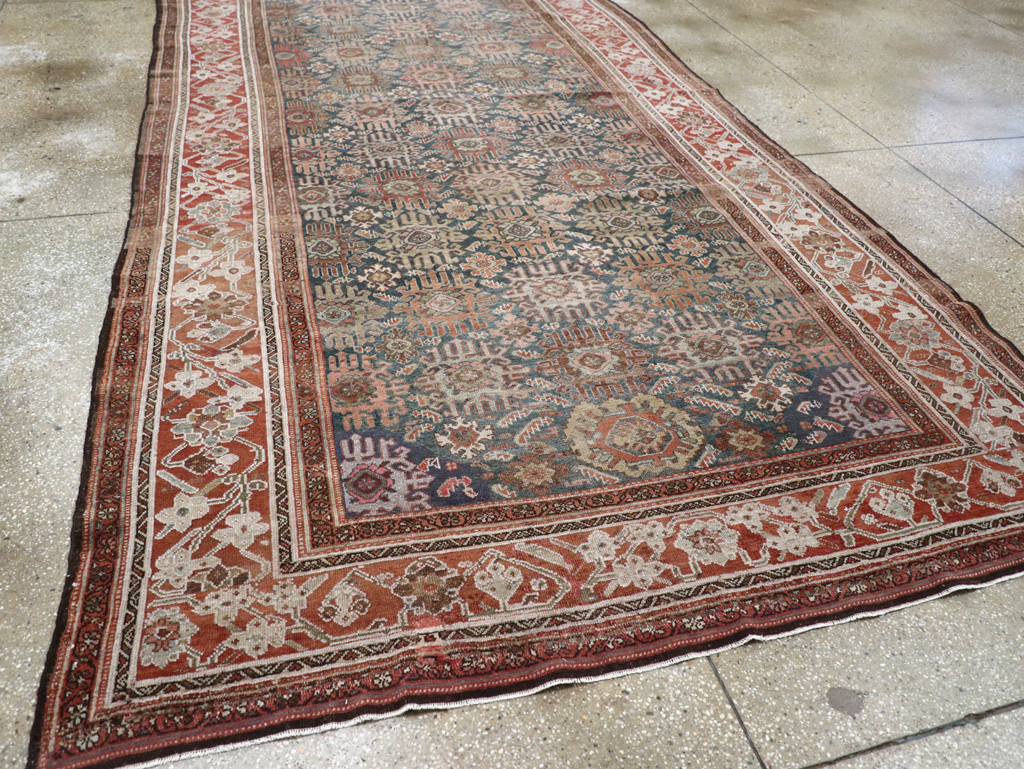 Antique Persian Malayer Wide Gallery Runner, No.30764 - Gsblank