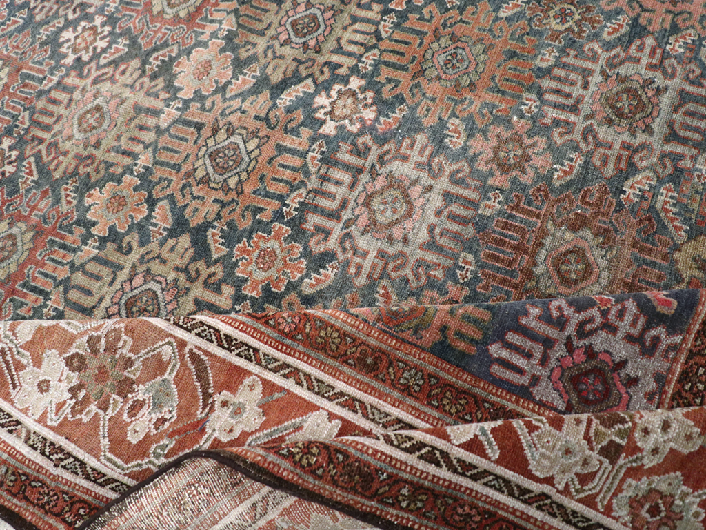 Antique Persian Malayer Wide Gallery Runner, No.30764 - Gsblank
