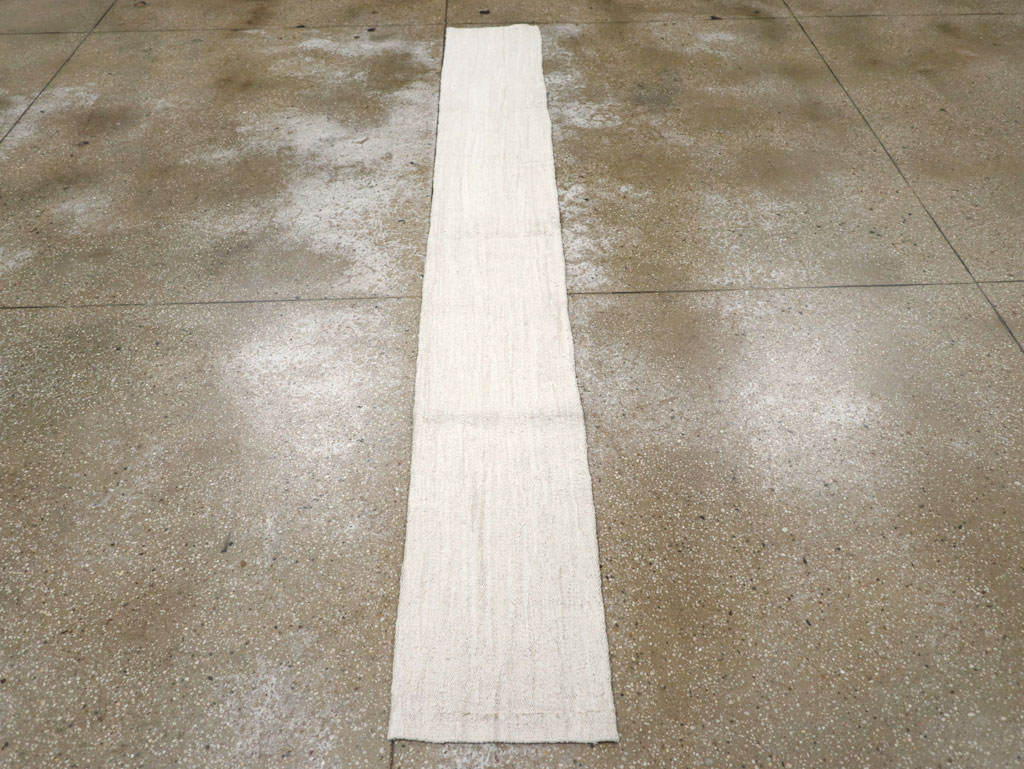 Vintage Turkish Hemp Flatweave Kilim Runner, No.30768 - Gsblank