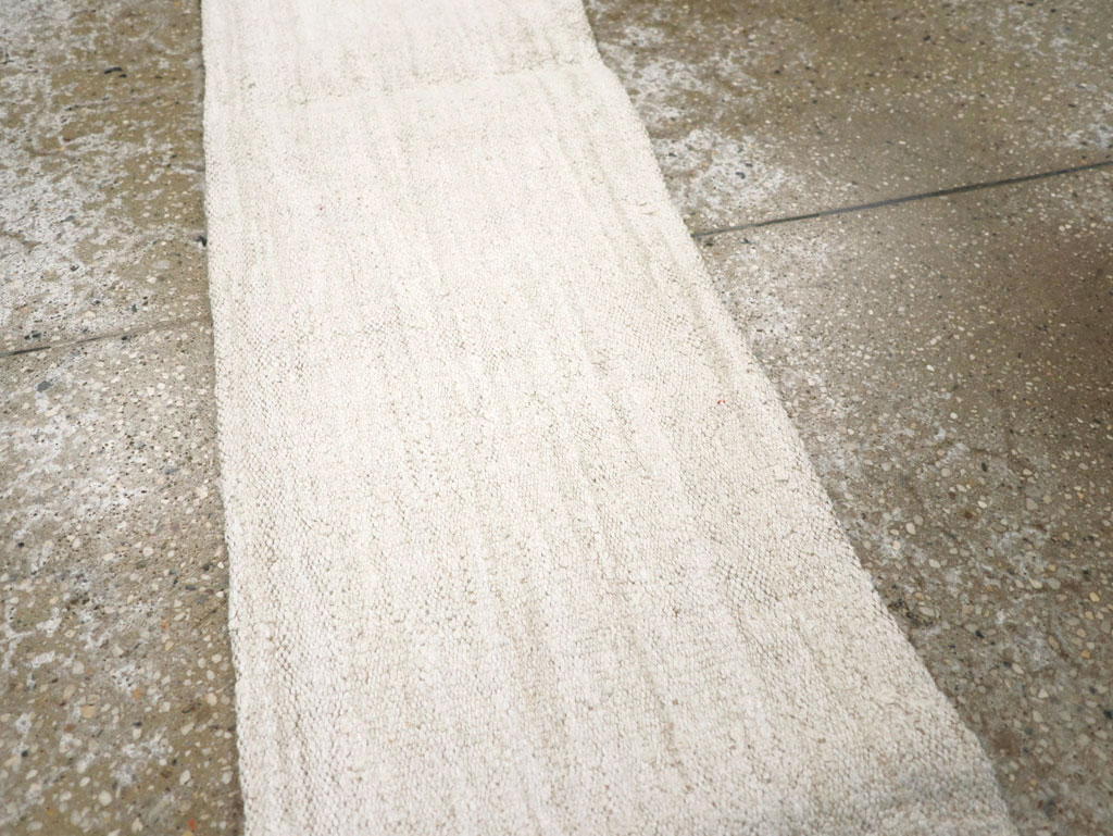 Vintage Turkish Hemp Flatweave Kilim Runner, No.30768 - Gsblank