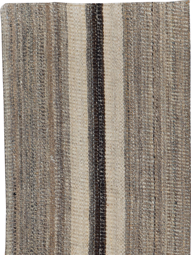 Modern Turkish Flatweave Kilim Runner, No.30769 - Gsblank