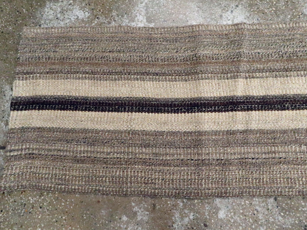 Modern Turkish Flatweave Kilim Runner, No.30769 - Gsblank