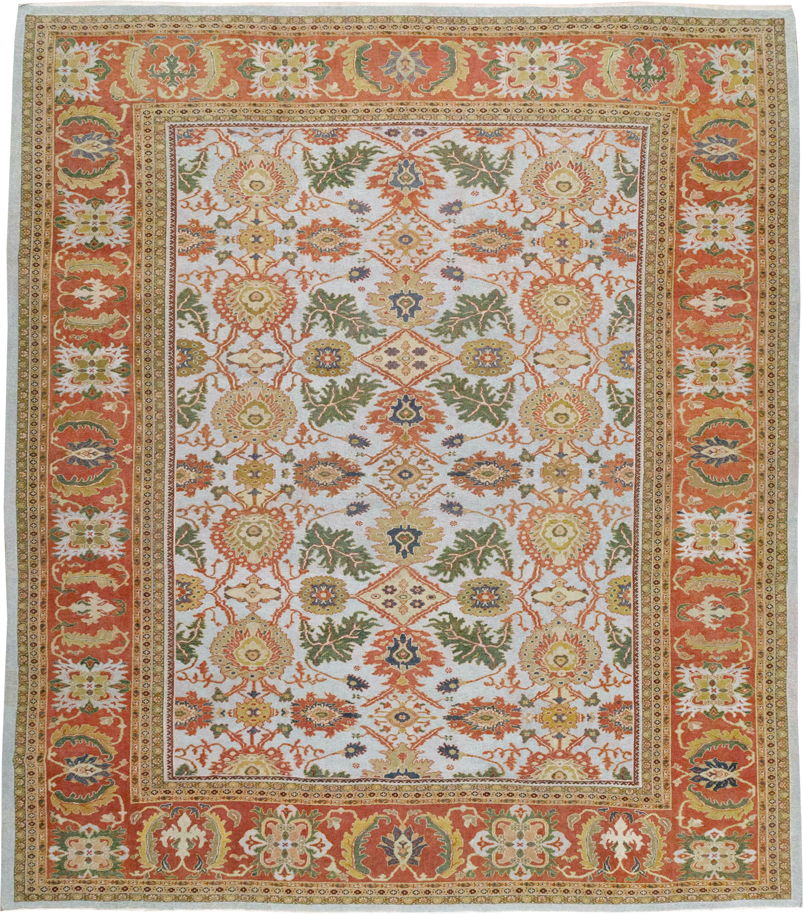 Antique Persian Sultanabad Large Square Carpet, No.30771 - Gsblank