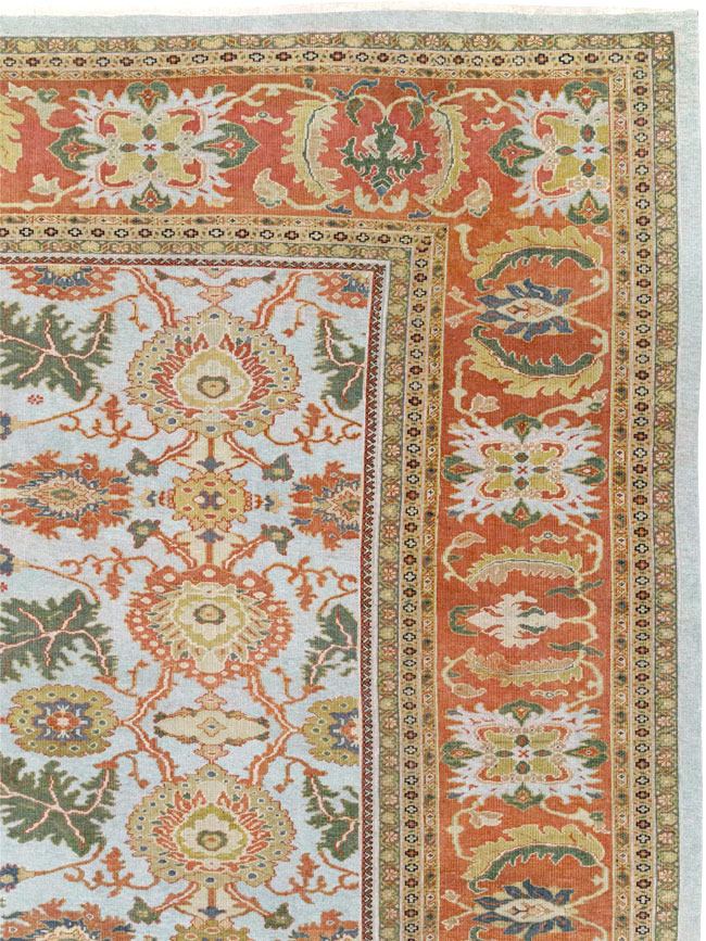 Antique Persian Sultanabad Large Square Carpet, No.30771 - Gsblank