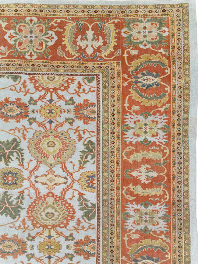 Antique Persian Sultanabad Large Square Carpet, No.30771 - Gsblank