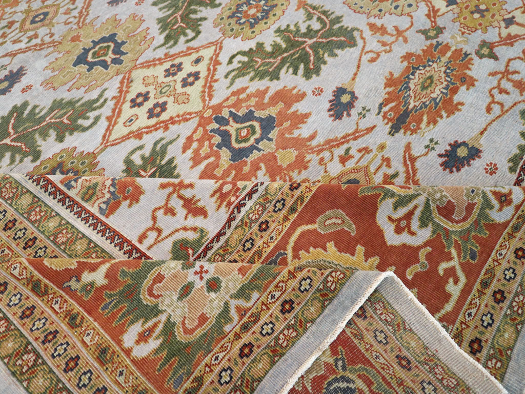 Antique Persian Sultanabad Large Square Carpet, No.30771 - Gsblank