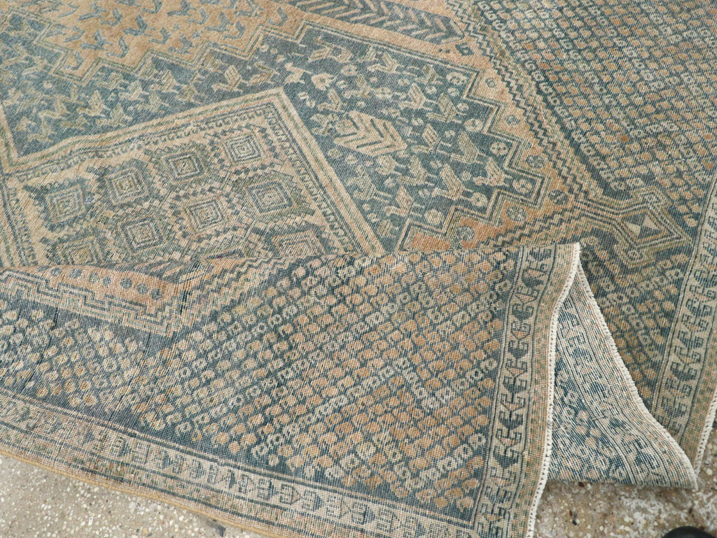 Vintage Persian Afshar Tribal Accent Carpet, No.30784 - Gsblank