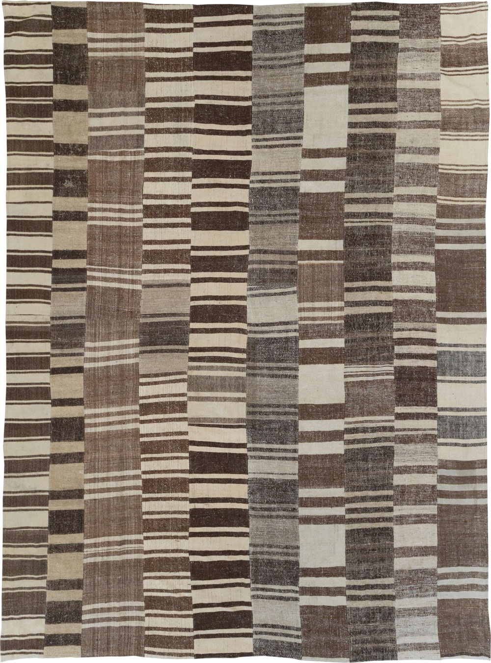 Modern Turkish Flatweave Room Size Carpet, No.30787 - Gsblank