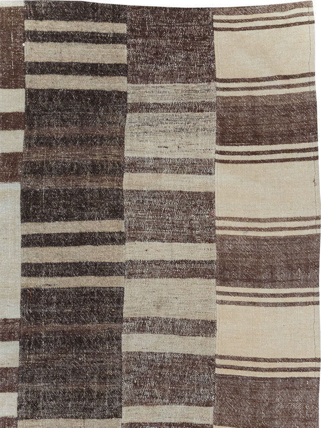 Modern Turkish Flatweave Room Size Carpet, No.30787 - Gsblank