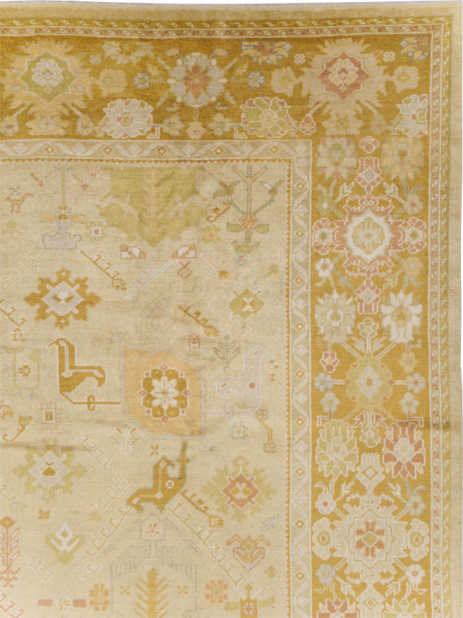Modern Turkish Oushak Room Size Carpet, No.30791 - Gsblank