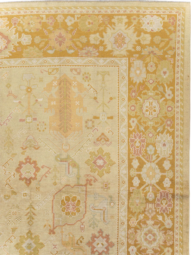 Modern Turkish Oushak Room Size Carpet, No.30791 - Gsblank