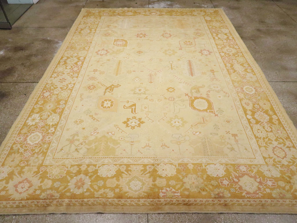Modern Turkish Oushak Room Size Carpet, No.30791 - Gsblank