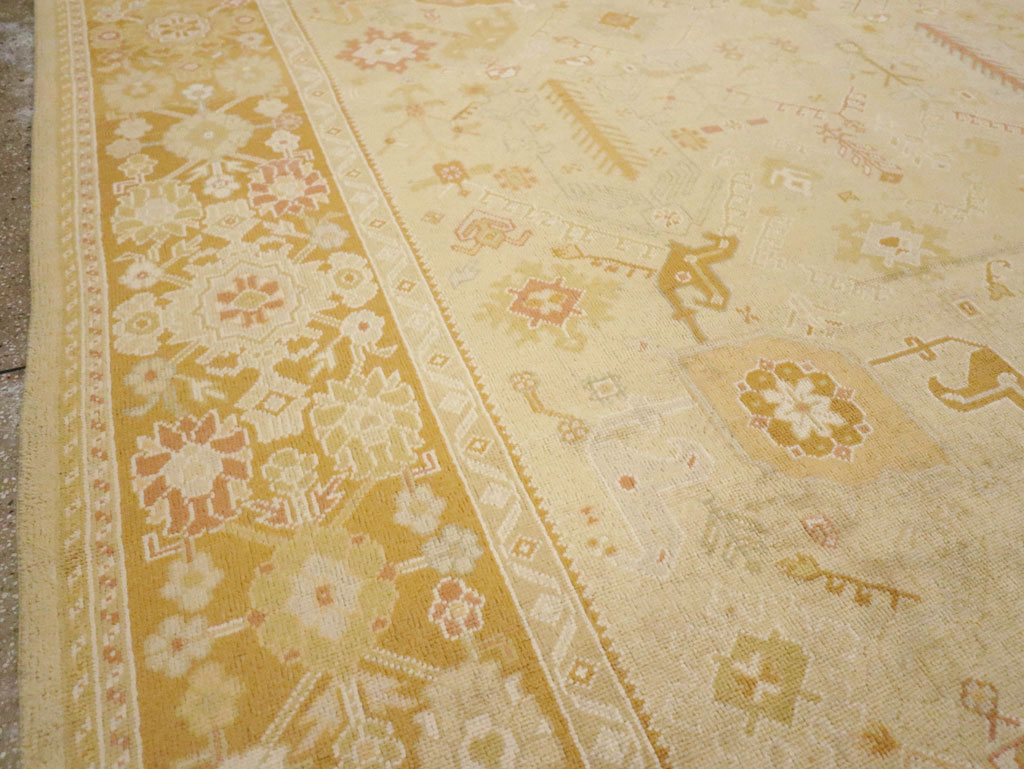 Modern Turkish Oushak Room Size Carpet, No.30791 - Gsblank