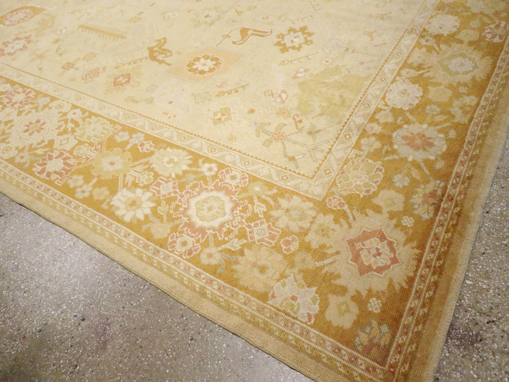 Modern Turkish Oushak Room Size Carpet, No.30791 - Gsblank