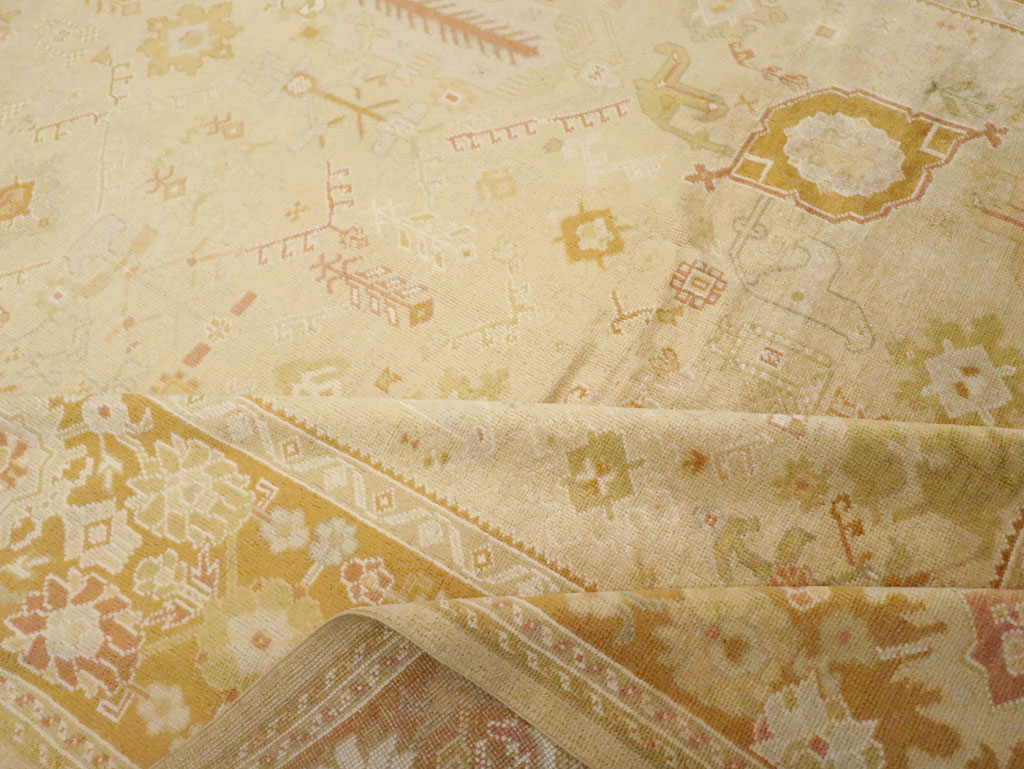 Modern Turkish Oushak Room Size Carpet, No.30791 - Gsblank