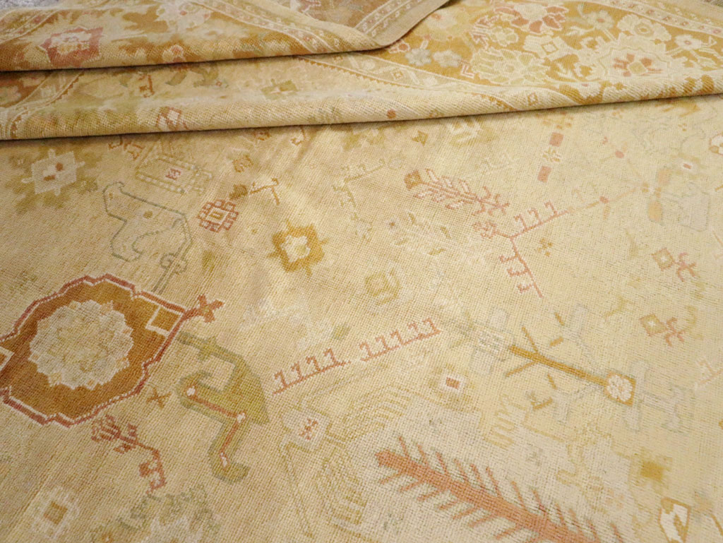 Modern Turkish Oushak Room Size Carpet, No.30791 - Gsblank