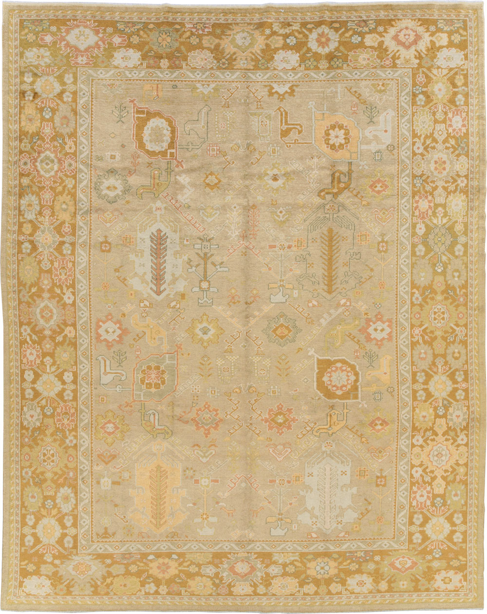 Contemporary Turkish Oushak Room Size Carpet, No.30792 - Gsblank