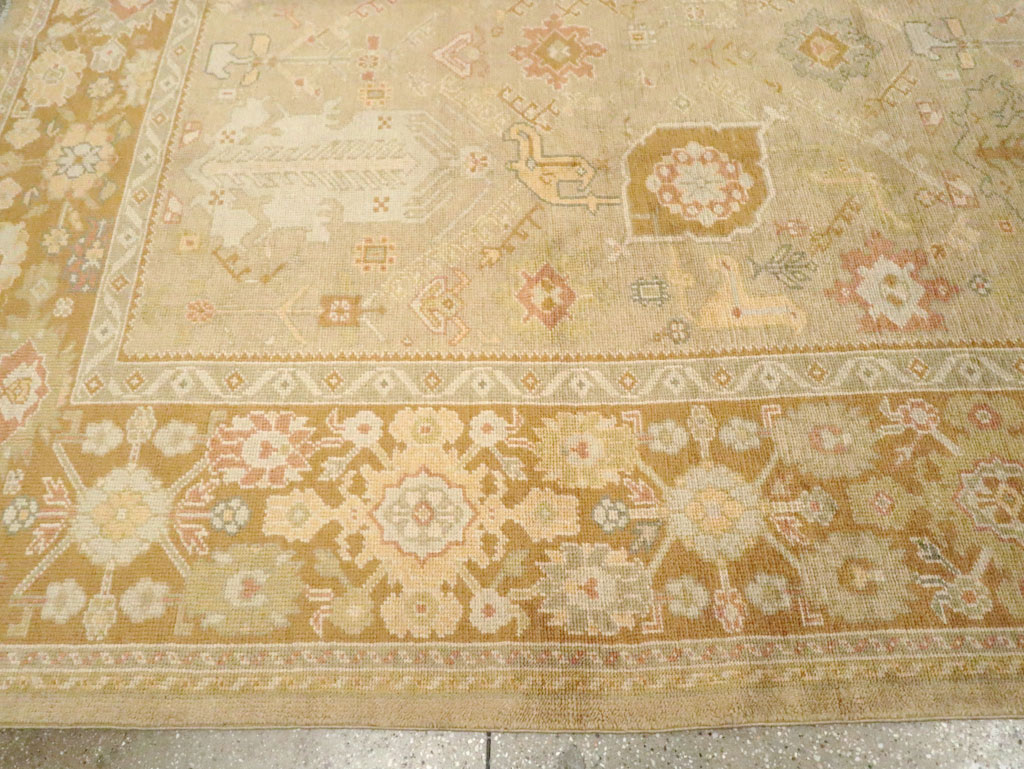 Contemporary Turkish Oushak Room Size Carpet, No.30792 - Gsblank