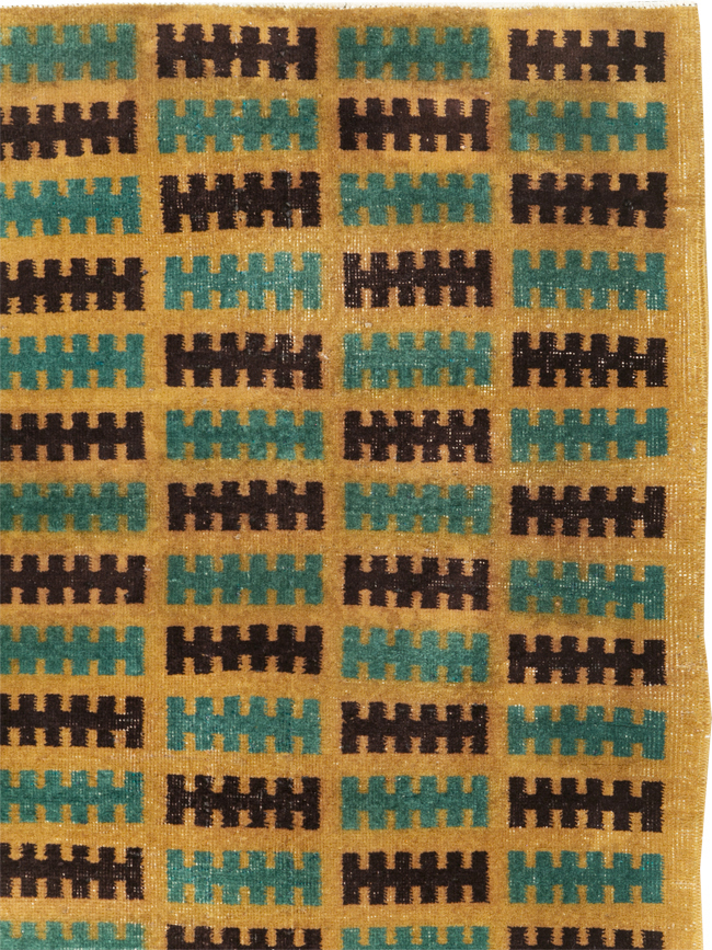 Vintage Turkish Anatolian Deco Rug, No.30794 - Gsblank