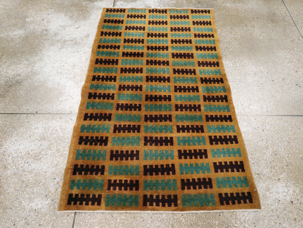 Vintage Turkish Anatolian Deco Rug, No.30794 - Gsblank