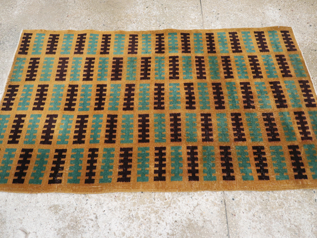 Vintage Turkish Anatolian Deco Rug, No.30794 - Gsblank