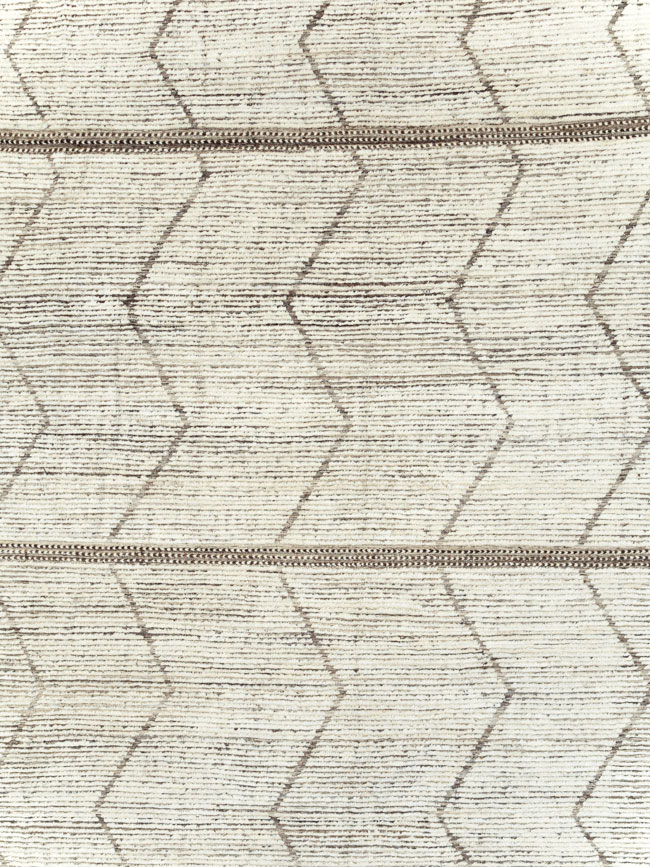 Moroccan Inspired Contemporary Turkish Large Room Size Carpet, No.30801 - Gsblank