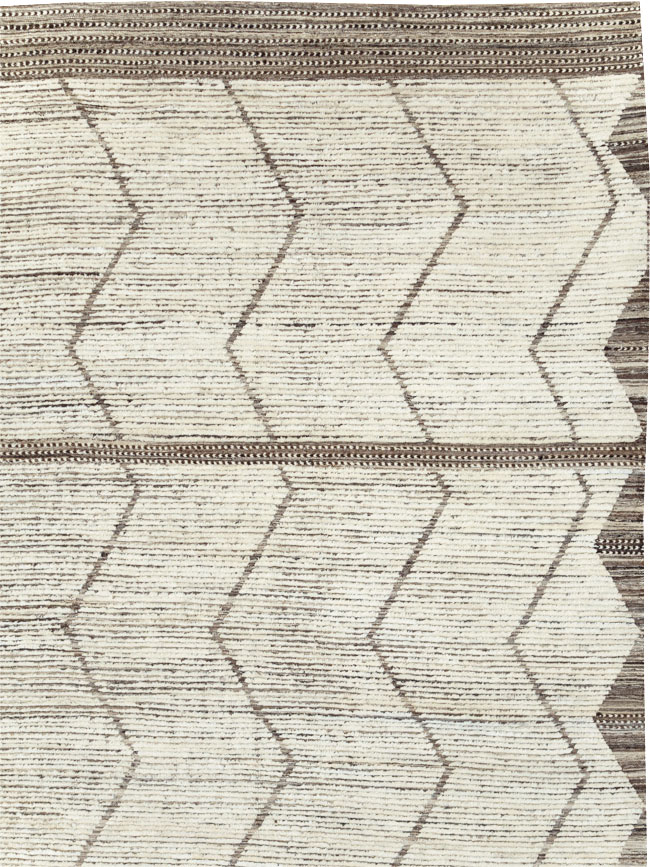 Moroccan Inspired Contemporary Turkish Large Room Size Carpet, No.30801 - Gsblank