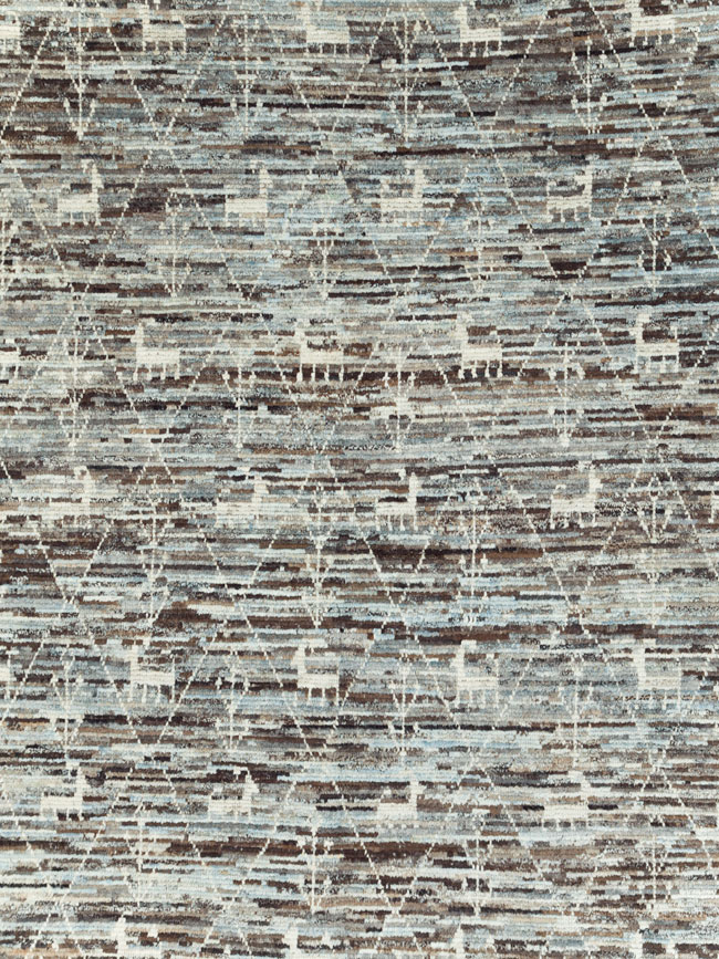 Moroccan Inspired Turkish Room Size Carpet, No.30802 - Gsblank