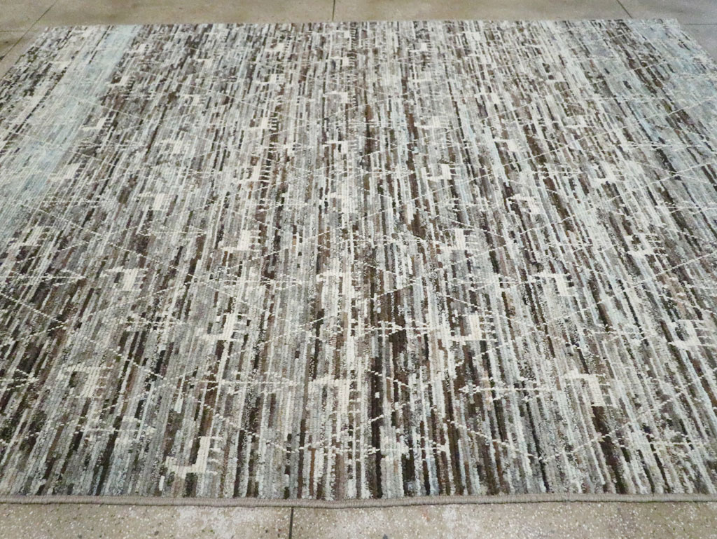 Moroccan Inspired Turkish Room Size Carpet, No.30802 - Gsblank