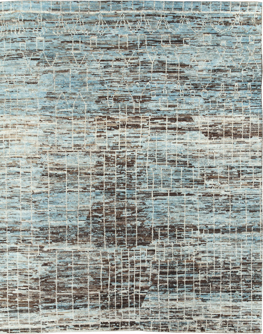 Moroccan Inspired Contemporary Turkish Room Size Carpet, No.30804 - Gsblank