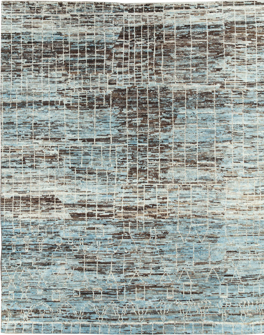 Moroccan Inspired Contemporary Turkish Room Size Carpet, No.30804 - Gsblank