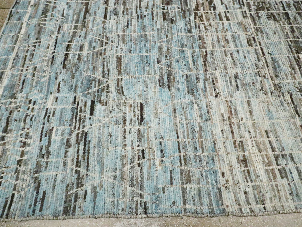 Moroccan Inspired Contemporary Turkish Room Size Carpet, No.30804 - Gsblank