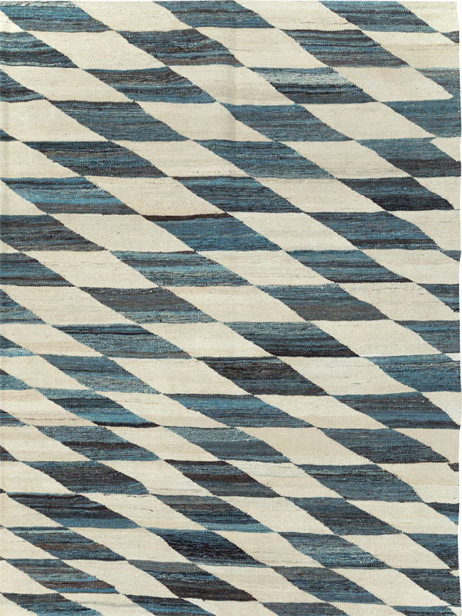 Modern Turkish Flatweave, No.30806 - Gsblank