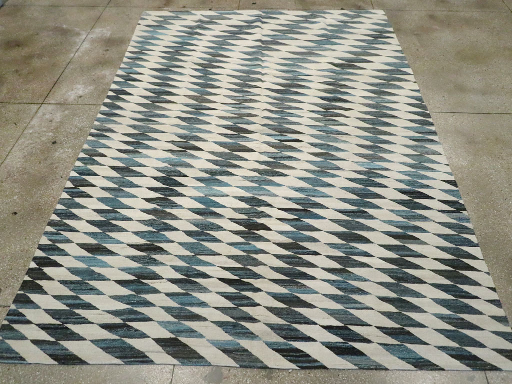 Modern Turkish Flatweave, No.30806 - Gsblank