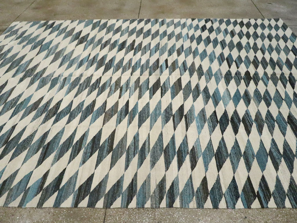Modern Turkish Flatweave, No.30806 - Gsblank