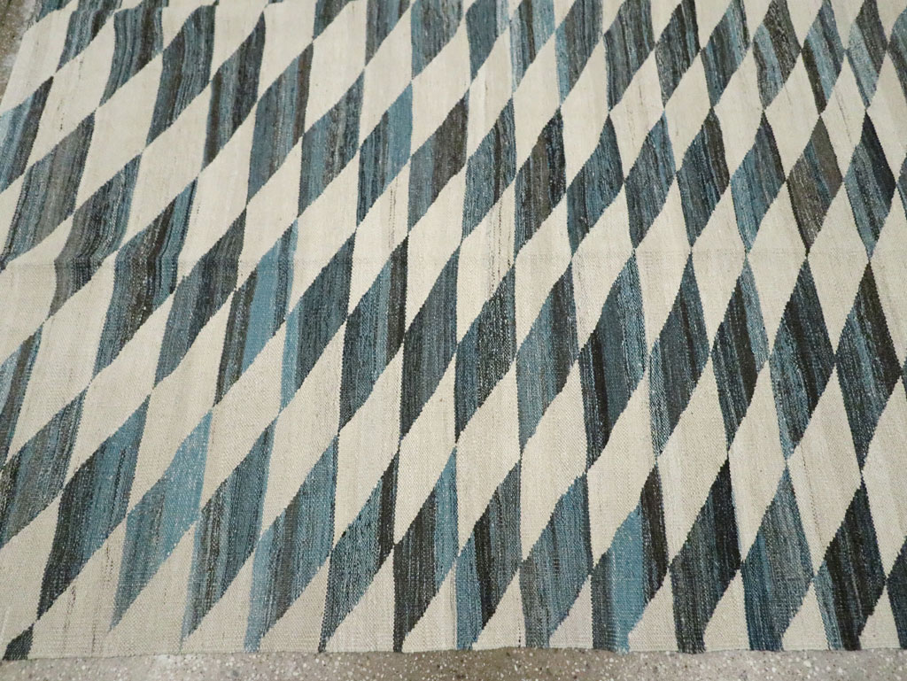 Modern Turkish Flatweave, No.30806 - Gsblank