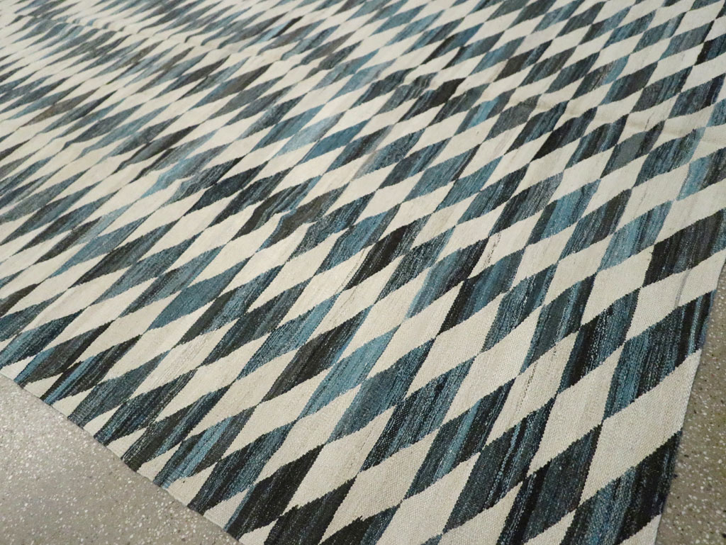 Modern Turkish Flatweave, No.30806 - Gsblank