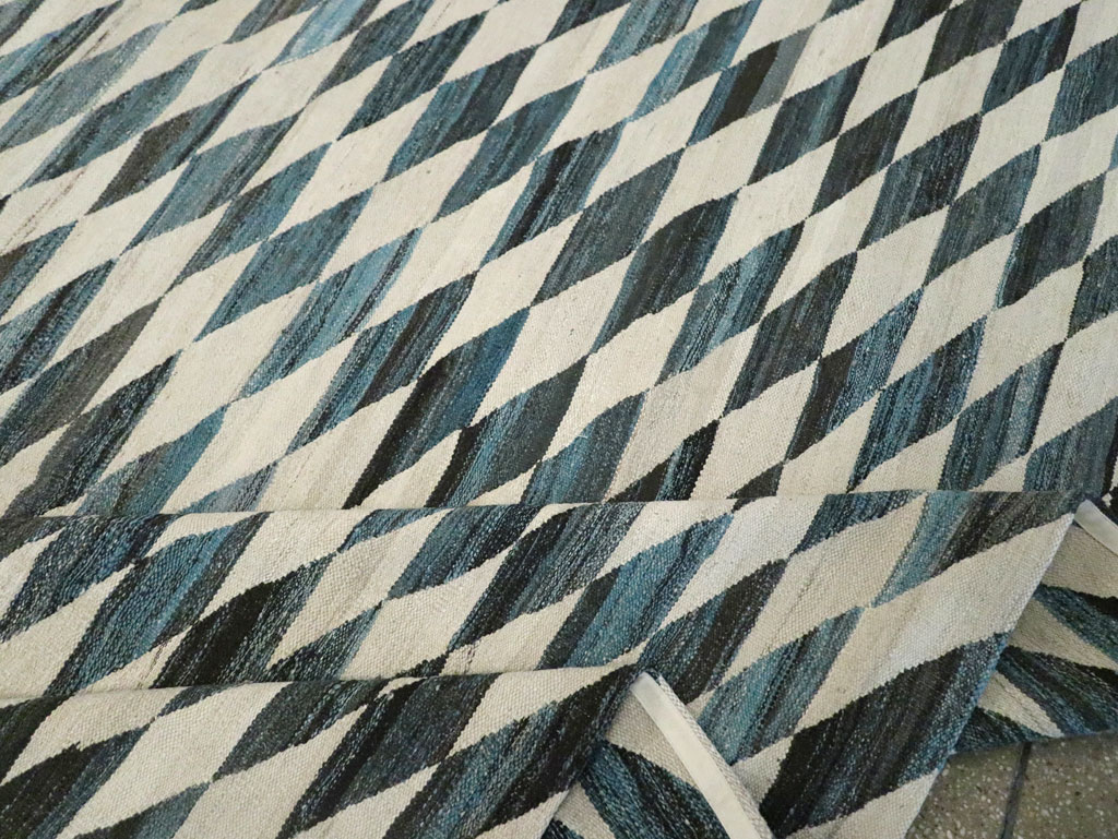 Modern Turkish Flatweave, No.30806 - Gsblank