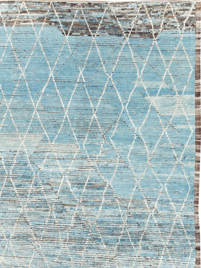 Moroccan Inspired Contemporary Turkish Large Room Size Carpet, No.30808 - Gsblank