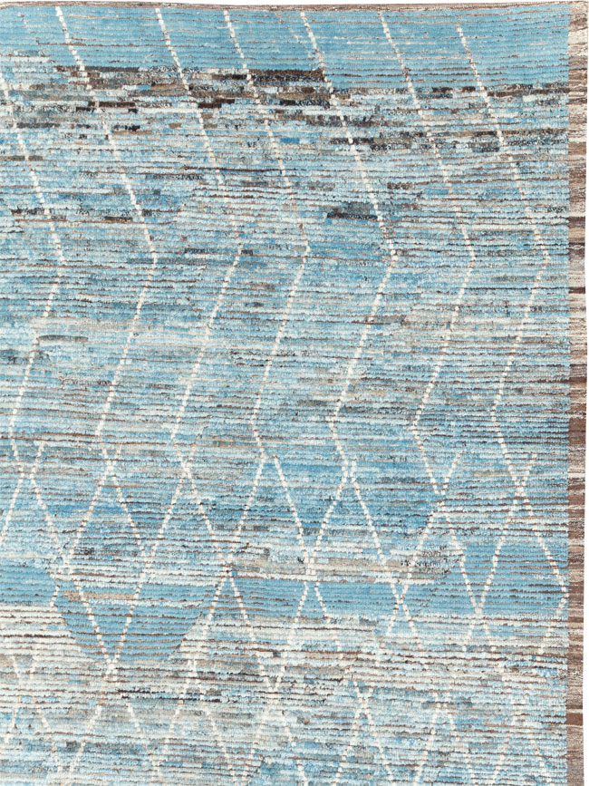 Moroccan Inspired Contemporary Turkish Large Room Size Carpet, No.30808 - Gsblank