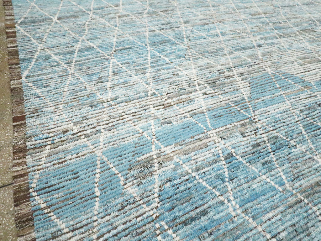 Moroccan Inspired Contemporary Turkish Large Room Size Carpet, No.30808 - Gsblank