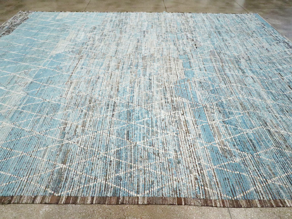 Moroccan Inspired Contemporary Turkish Large Room Size Carpet, No.30808 - Gsblank