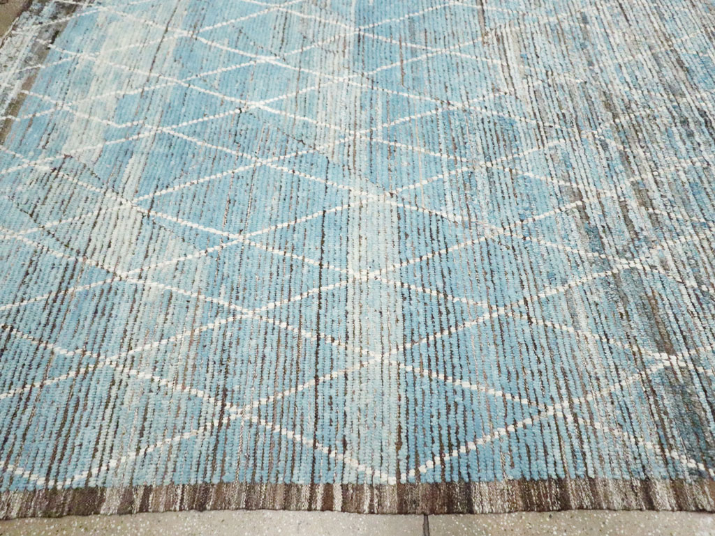 Moroccan Inspired Contemporary Turkish Large Room Size Carpet, No.30808 - Gsblank