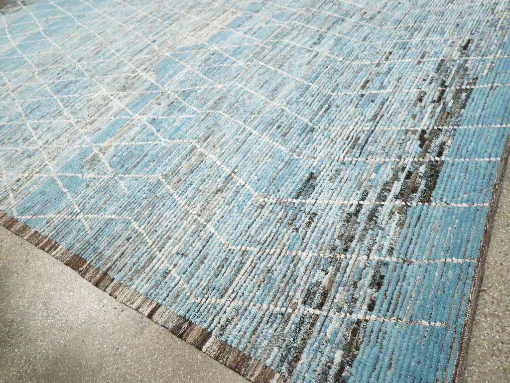 Moroccan Inspired Contemporary Turkish Large Room Size Carpet, No.30808 - Gsblank