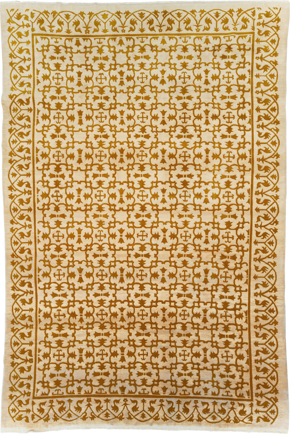 Vintage Indian Continental Large Room Size Carpet, No.30814 - Gsblank