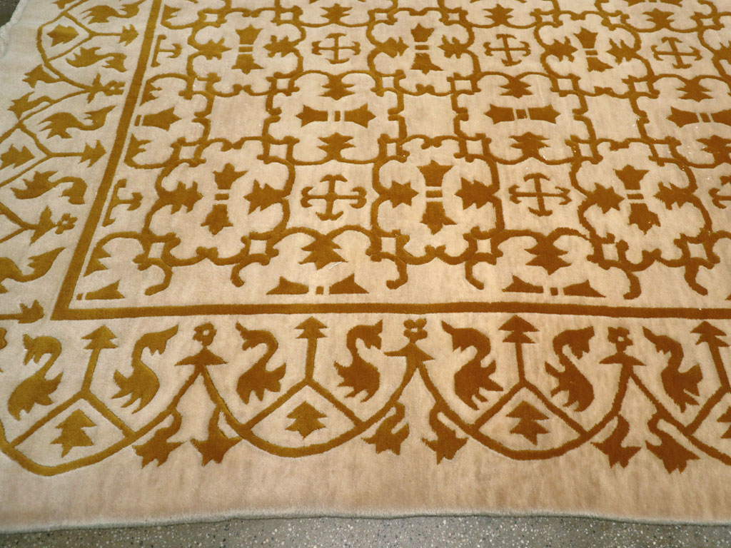 Vintage Indian Continental Large Room Size Carpet, No.30814 - Gsblank