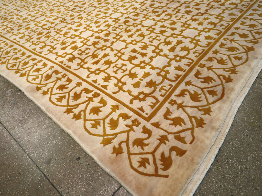 Vintage Indian Continental Large Room Size Carpet, No.30814 - Gsblank