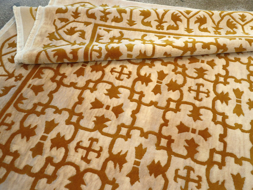 Vintage Indian Continental Large Room Size Carpet, No.30814 - Gsblank