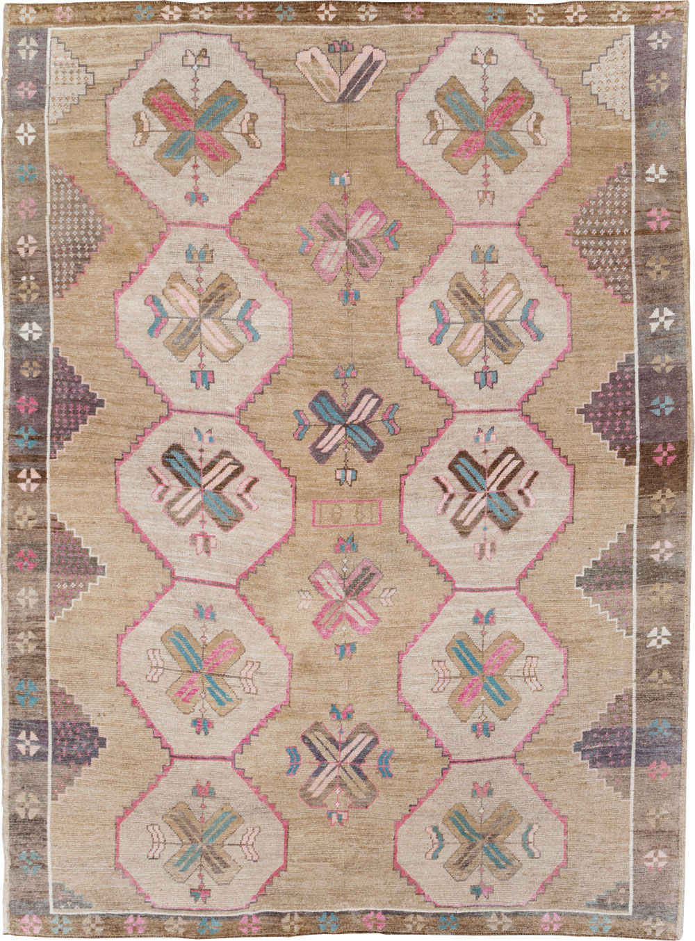 Vintage Turkish Anatolian Room Size Carpet, No.30816 - Gsblank